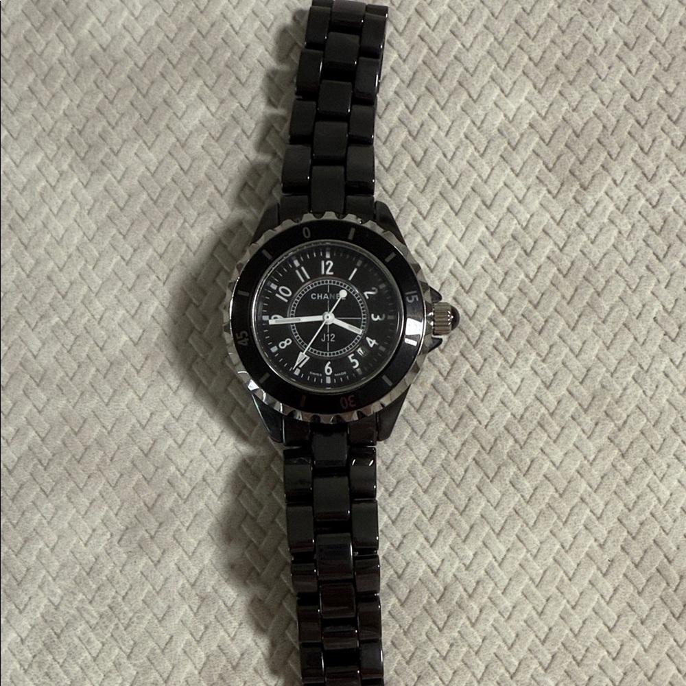 CHANEL Black Ceramic Timepiece